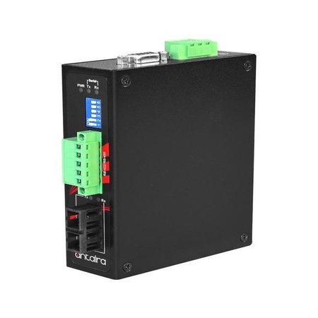 ANTAIRA Industrial Compact RS-232/422/485 To Fiber Converter, Single-Mode 30KM, SC Connector STF-401C-CS30-T